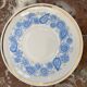 Coffee and tea set, vintage, stylized bird decor, retro, design, blue