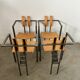 4 old raw design chairs Karl Friedrich Forster model Trix KFF postmodern 70s/80s