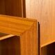 Vintage Teak Highboard Shelf Display Cabinet by Omann Jun 60s Danish Design