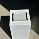 Trio of small rectangular serving dishes white and black Indonesian ceramic 21x16