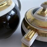 Art Deco Coffee Teapot Set with Cups