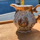 Tea set Italian porcelain gold color