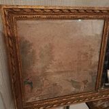 Old horizontal mirror trumeau.
