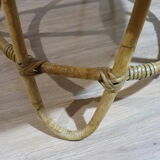 Coffee table or extra round rattan