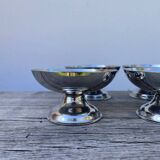 6 stainless steel cups 1970