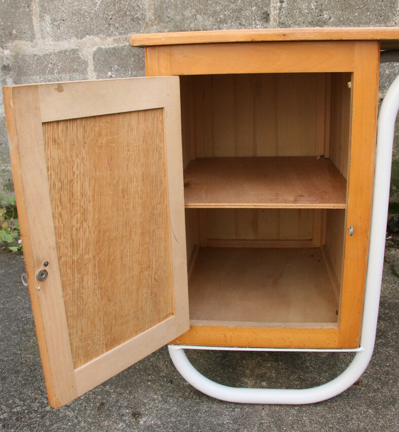 School desk and chair