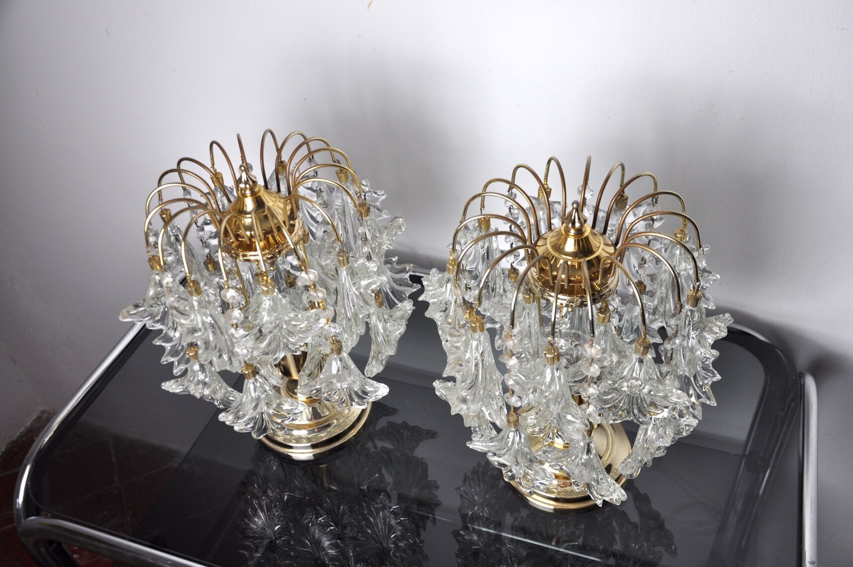 Paire de lampes Kinkeldey, Allemagne, 1970