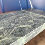 Foie gras or cheese cutter in vintage green marble.