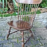 Large format chair turned wood