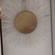 Vintage gold metal sun mirror – 70 cm