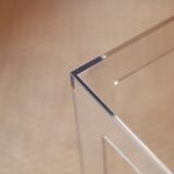 Pair of plexiglass side tables