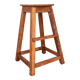 Old burmese teak workshop top stool