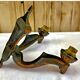 Wall lamp double fires copper metal art deco glassware ezan opalescent gilded