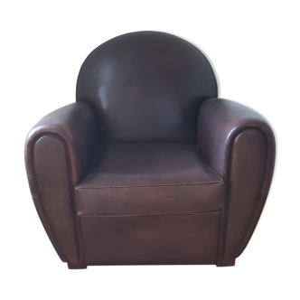 Leather club chair