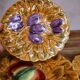 6 dessert plates in barbotine