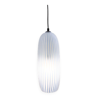 Mid-Century Modern Blue Glass Suspension, Italy, 1960s