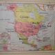School map Vidal-Lablache n ° 19 'North America policy' at Armand Colin
