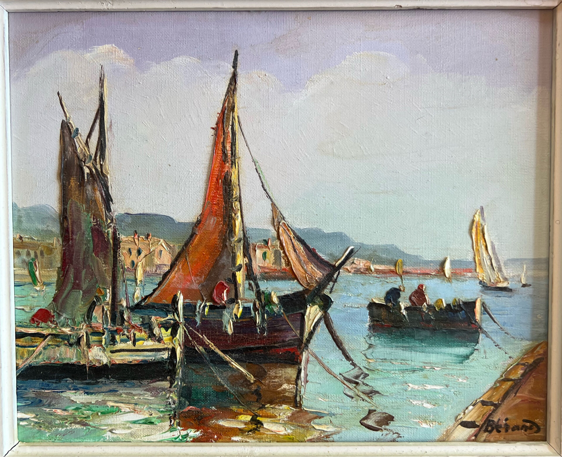 Tableau Marine Mediterranean – Régis BÉRARD (Louis BISSINGER) – Oil 1