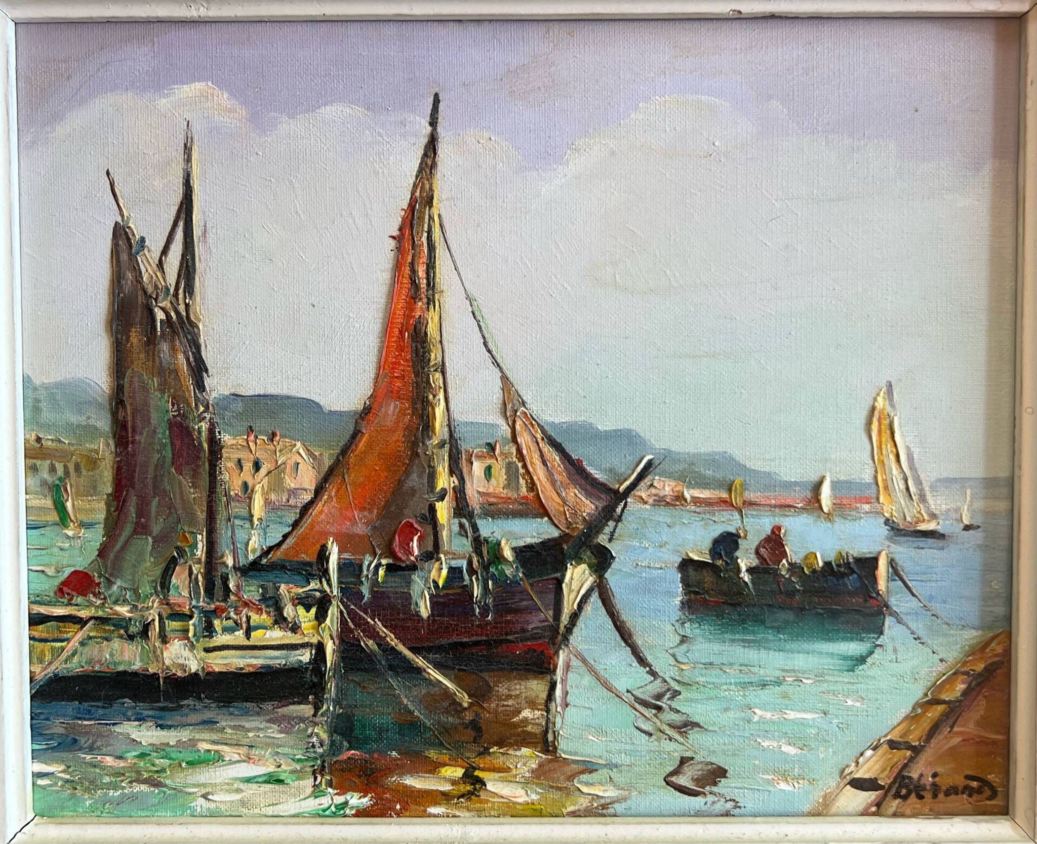 Tableau Marine Mediterranean – Régis BÉRARD (Louis BISSINGER) – Oil 1