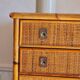 Commode en rotin circa 1970, Dal Vera