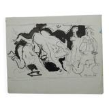 Edouard Pignon Ink on paper