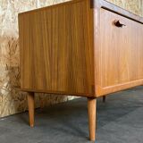 60s 70s teak sideboard Credenza cabinet Danish Modern Design Denmark 70s
