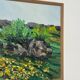 Huile sur toile suédoise – “fleurs” par lars "bjönni" andersson