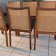 Suite of 6 vintage Scandinavian teak chairs 1970