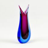Vase Sommerso en verre de Murano du milieu du siècle par Flavio Poli pour Seguso, Murano, Italie, années 1960