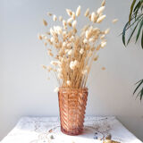 Art Deco style pink glass vase