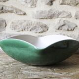 Saladier en céramique vert Elchinger France
