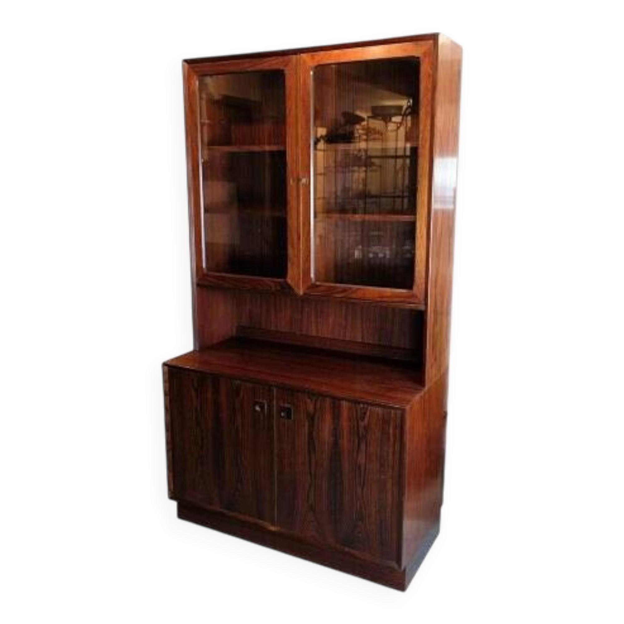 Display cabinet - rosewood - Danish design - Erik Brouer - Brouer Møbelfabrik - 1960s
