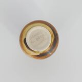 Small Mid-Century Scandinavian Modern Collectible Honey Stoneware Vase by Gunnar Borg, Set of 4