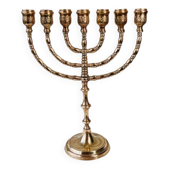 Menorah / Jewish brass candlestick