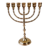 Ménorah / chandelier juif en laiton