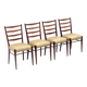 Set of four mid century dining chairs model SB09 by Cees Braakman, Pastoe