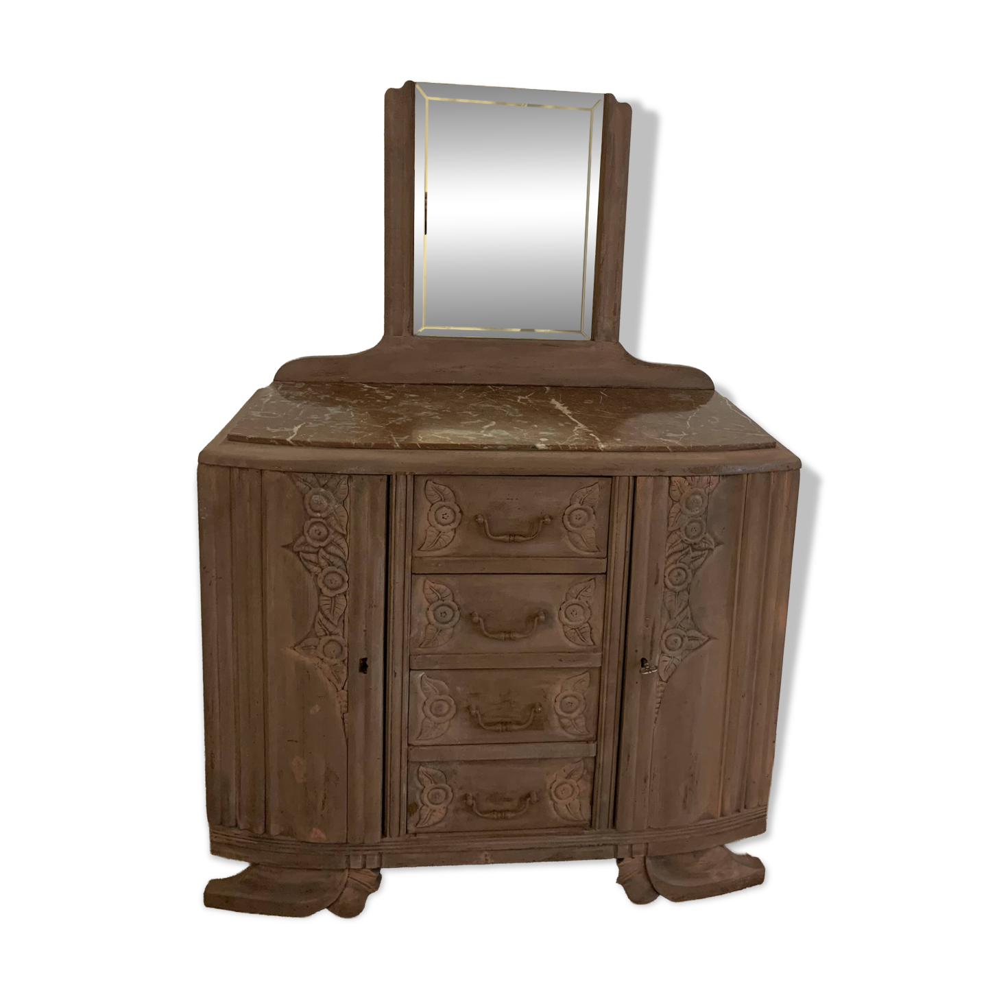 Commode vieux rose Art déco