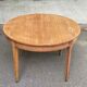 Louis XVI round extendable dining table renovated 230cm 19th century