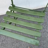 Chaise pliante à lattes