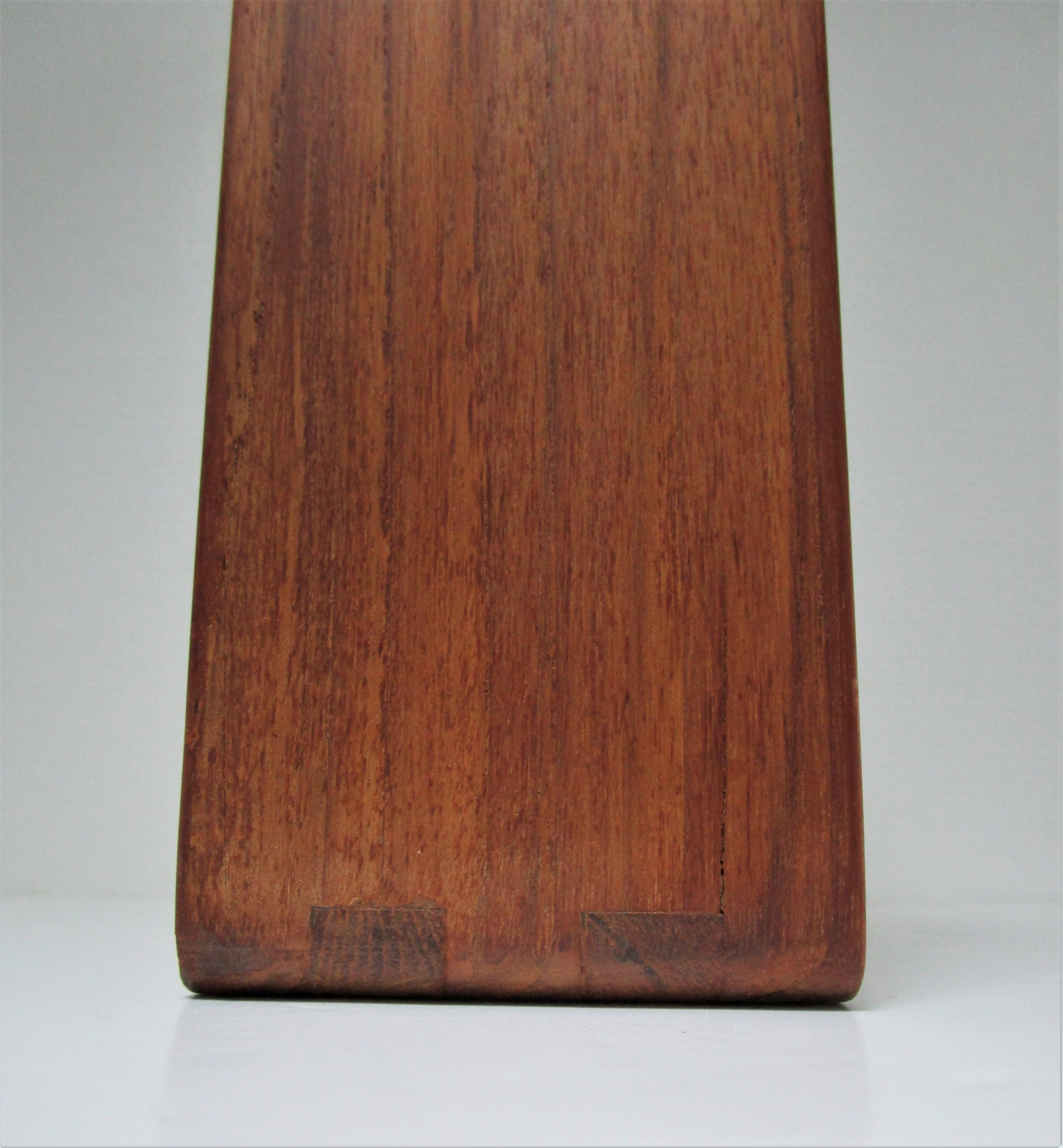 Vintage solid beech wood wall shelf