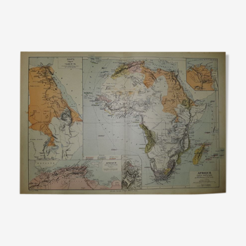 Carte Géographie 1884 - Gravure Drioux Leroy