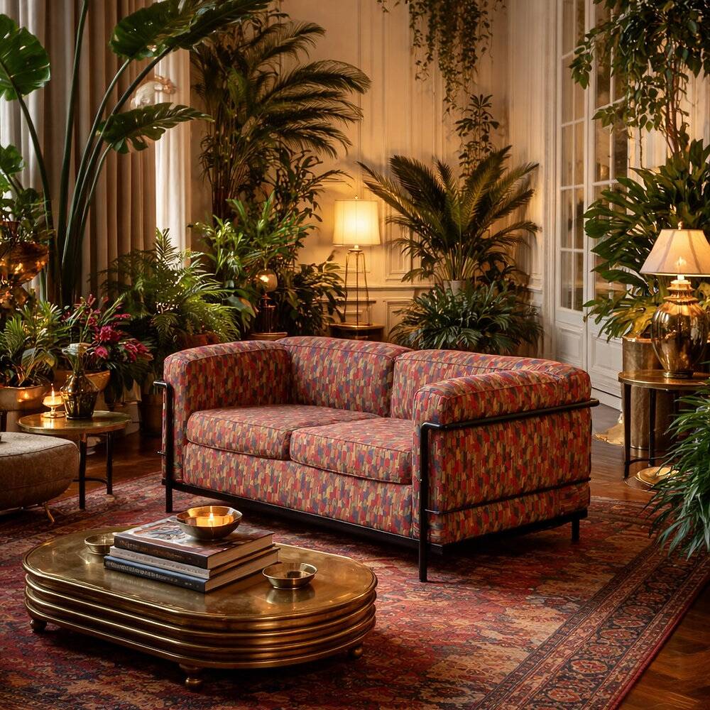 Canapé LC2 par Le Corbusier, Pierre Jeanneret et Charlotte Perriand pour Cassina