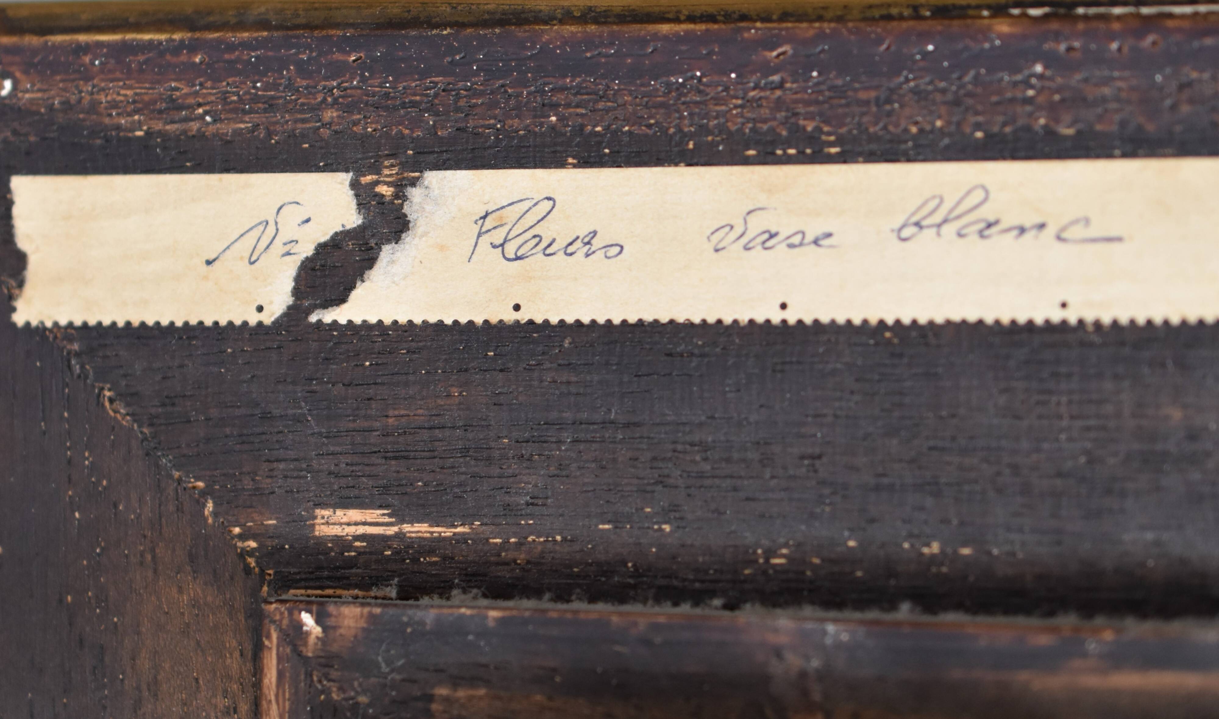 Paul Alex Deschmacker, Lily in a white vase (circa 1940)