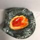 Old glazed ceramic ashtray + Wilts multicolor large model Vintage