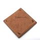 Square ceramic catchall by Roland Zobel, sun design, 1970s.