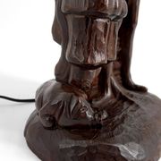 Sculptural lamp "Don Quixote, Sancho Panza", Black Forest, around 1950