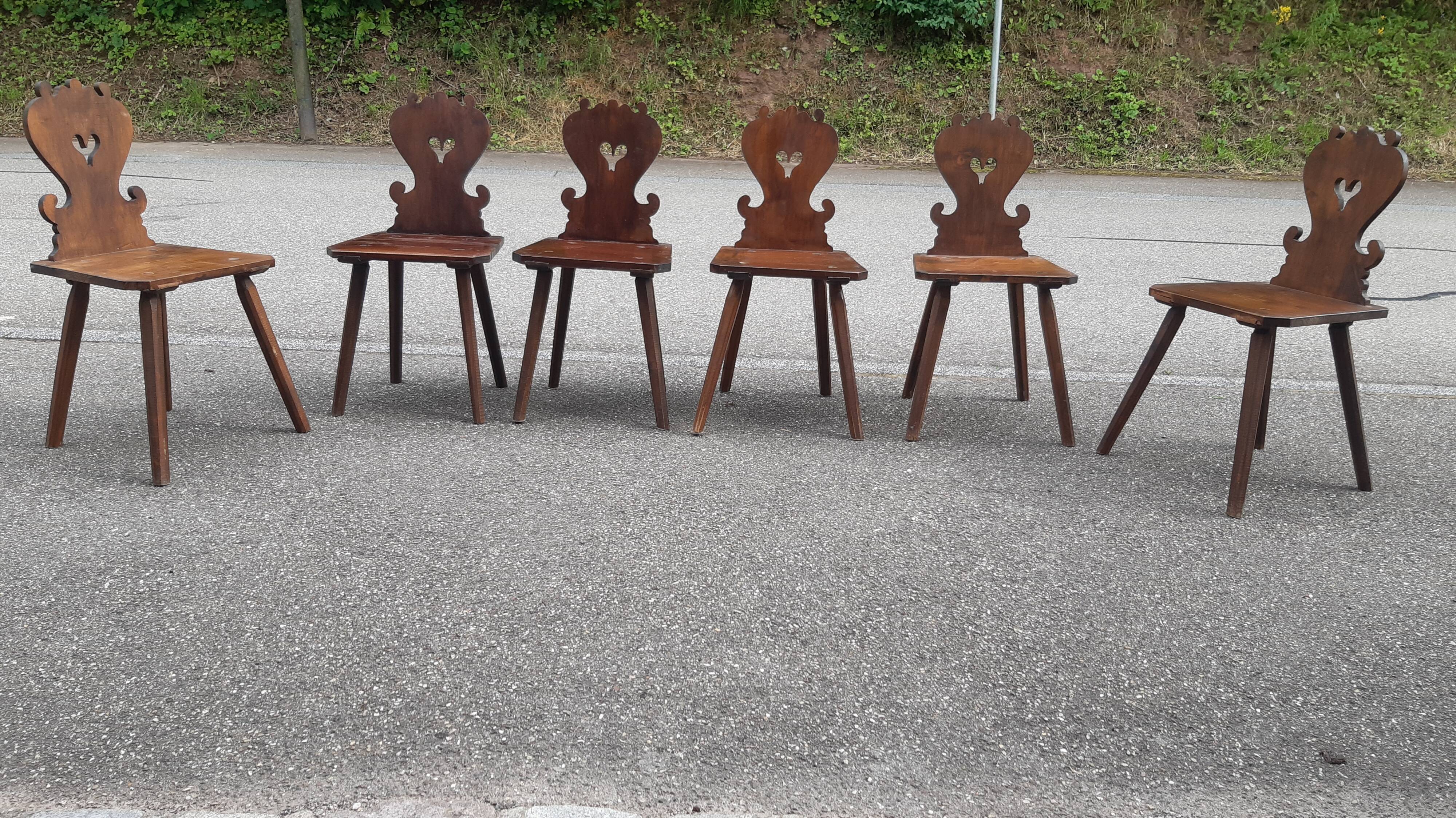 Set of 6 mountain chairs