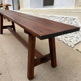 Raw wood bench