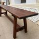 Raw wood bench