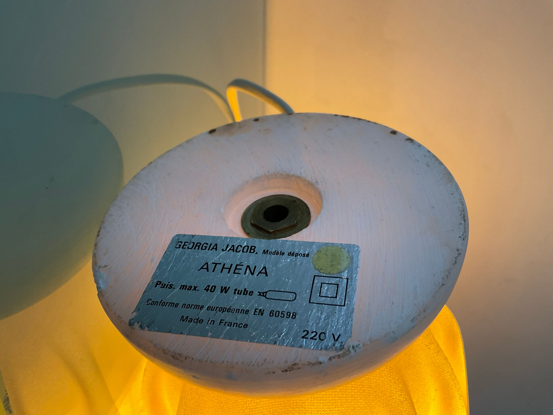 Lampe ”Athena” par Georgia Jacobs des années 70